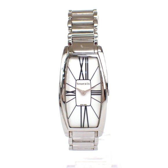 Tiffany & Co. Gemea Wrist Watch Z6401.10.10A20A00A Roman Numeral SS 10RH817 - Picture 1 of 16
